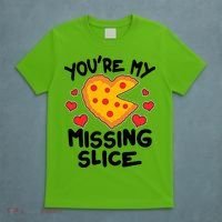 Funny Valentine's Day You're My Missing Slice Heart Pizza T-Shirt thumb 5