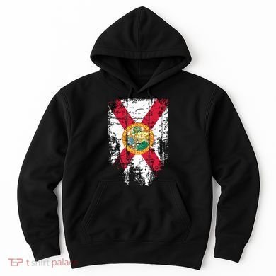Florida Vintage Distressed Florida Flag Hoodie