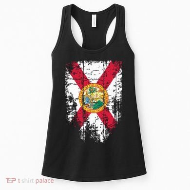 Florida Vintage Distressed Florida Flag Women's Tank Top