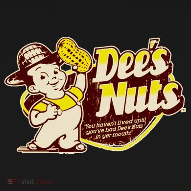 Funny Vintage Dee's Nuts Logo Button