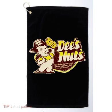 Funny Vintage Dee's Nuts Logo Golf Towel
