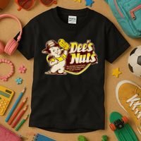 Funny Vintage Dee's Nuts Logo Kids T-Shirt thumb 3