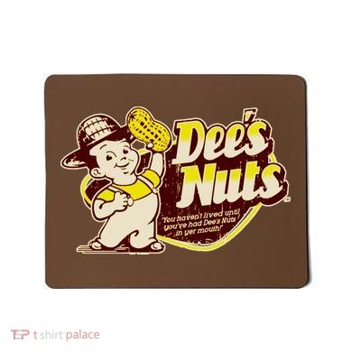 Funny Vintage Dee's Nuts Logo Mousepad