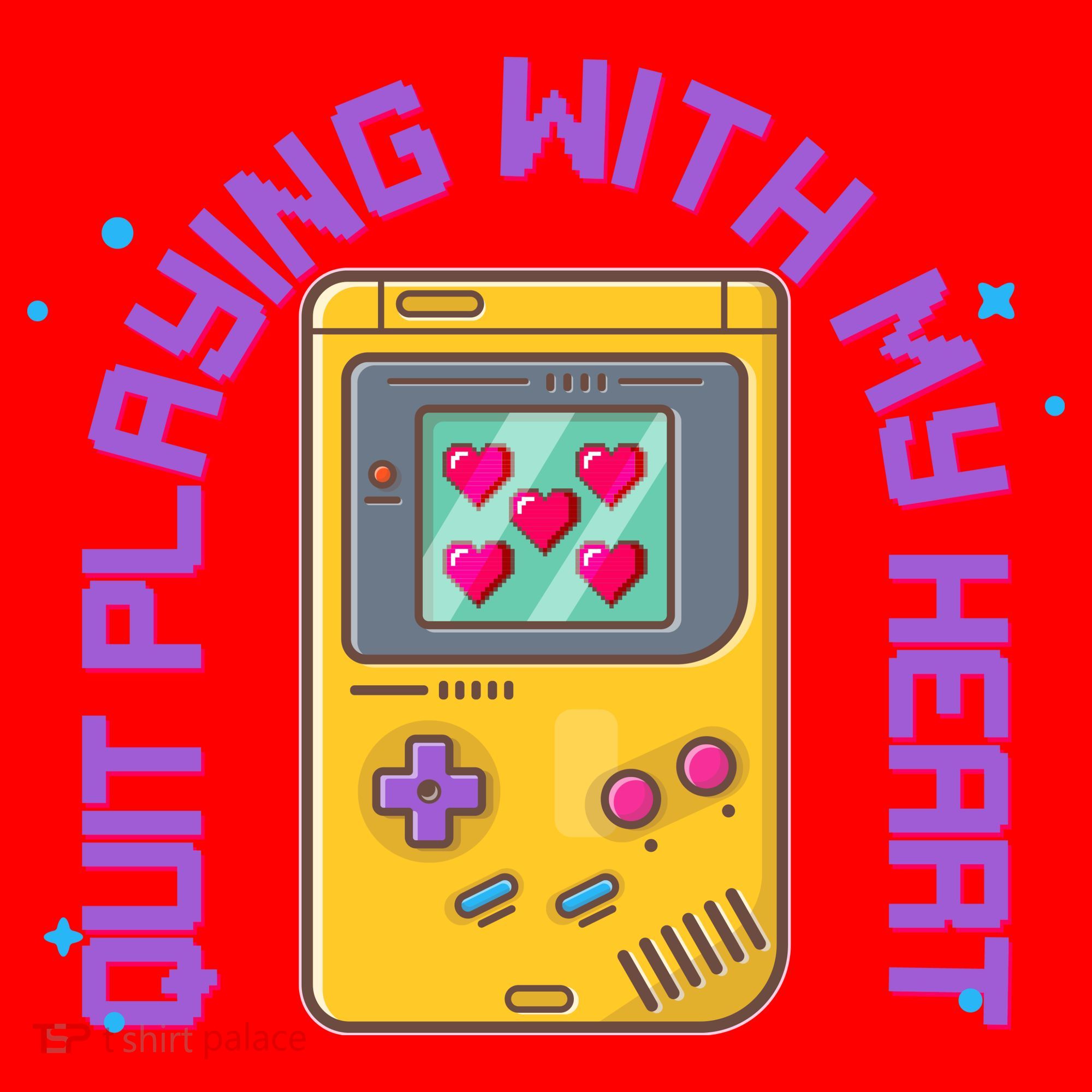 Funny Valentines Day Quit Playing With My Heart Retro Video Game Fan Santa Hat