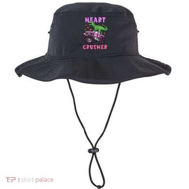 Funny Valentines Day Graphic Gift Heart Dinosaur Crusher Meaningful Gift Bucket Hat