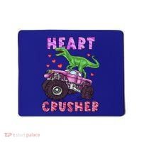 Funny Valentines Day Graphic Gift Heart Dinosaur Crusher Meaningful Gift Mousepad thumb 0