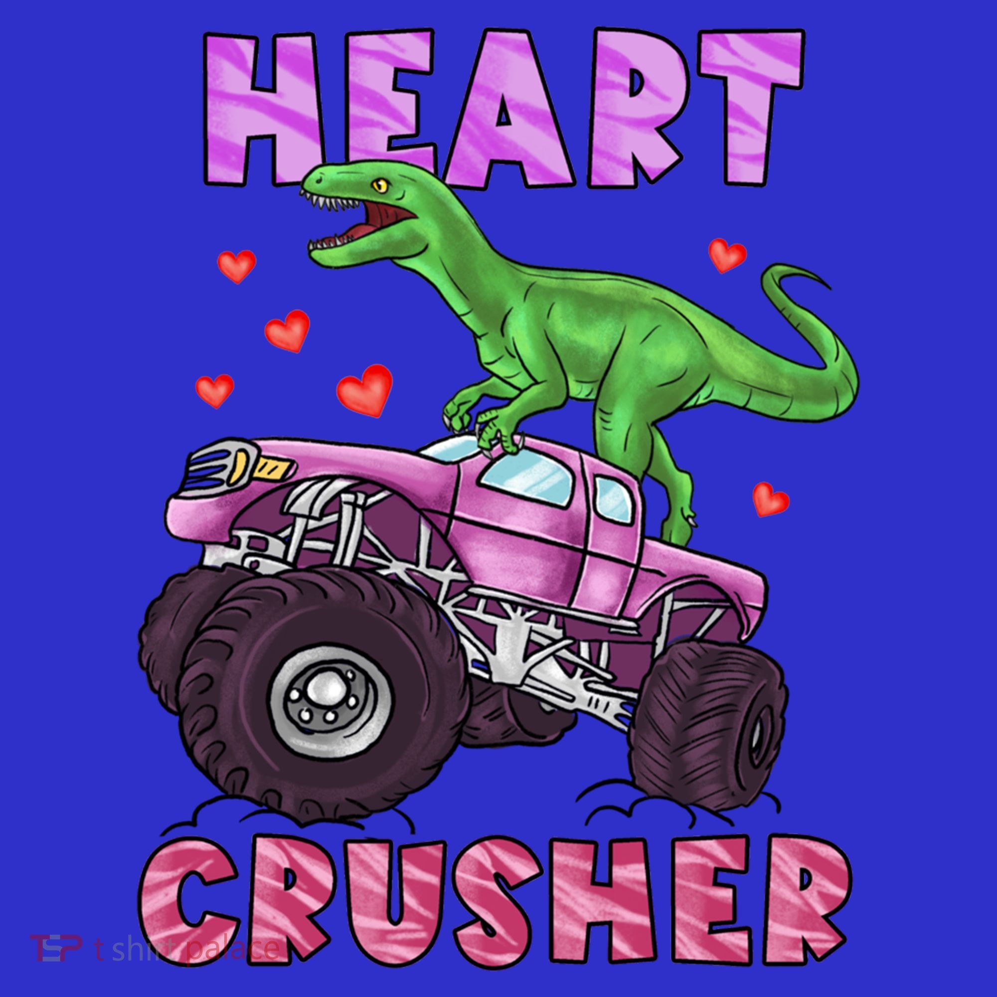 Funny Valentines Day Graphic Gift Heart Dinosaur Crusher Meaningful Gift Mousepad