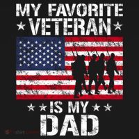 Father Veterans Day My Favorite Veteran Is My Dad Funny Gift Women's Hoodie thumb 2