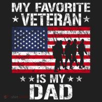 Father Veterans Day My Favorite Veteran Is My Dad Funny Gift Hat thumb 2