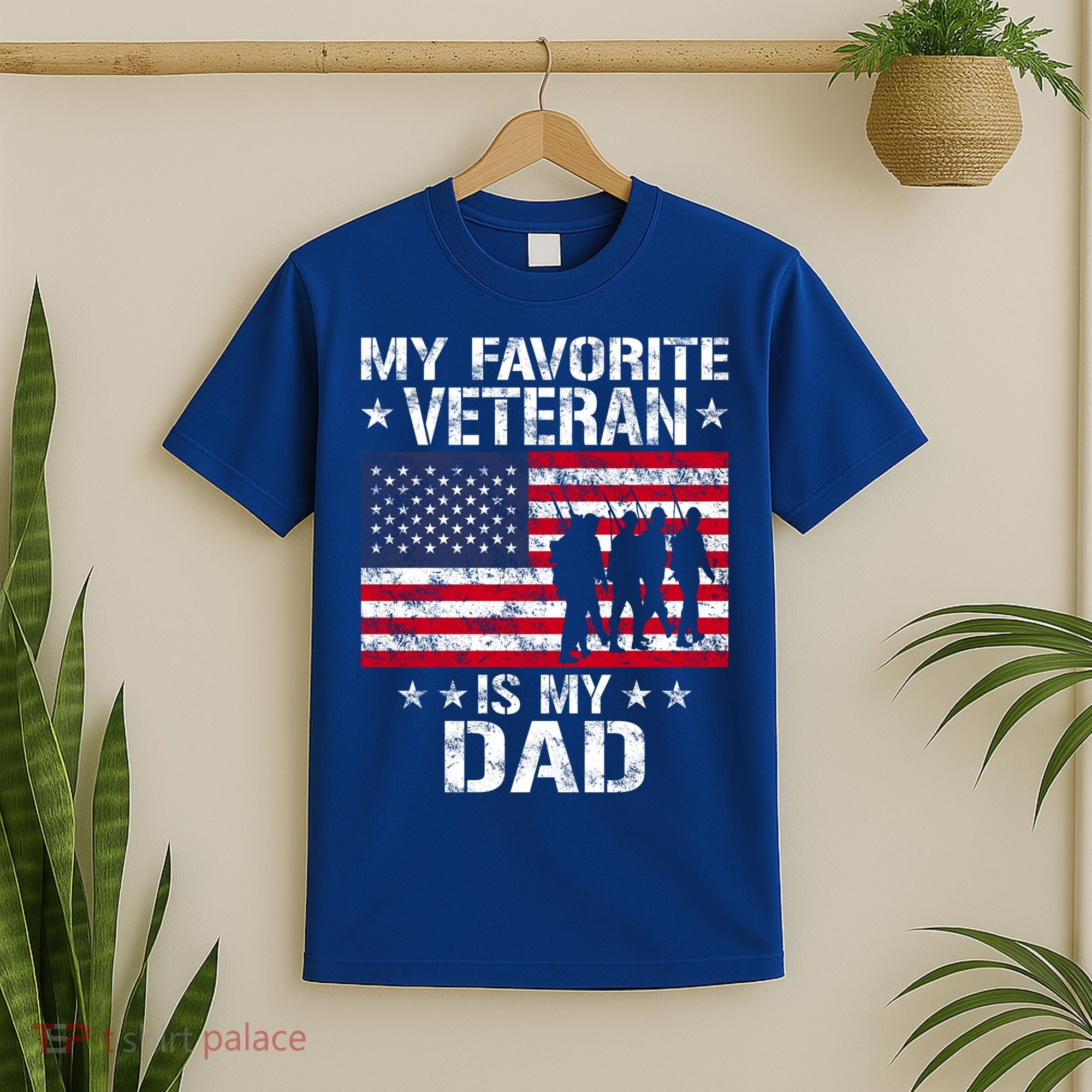 Father Veterans Day My Favorite Veteran Is My Dad Funny Gift T-Shirt