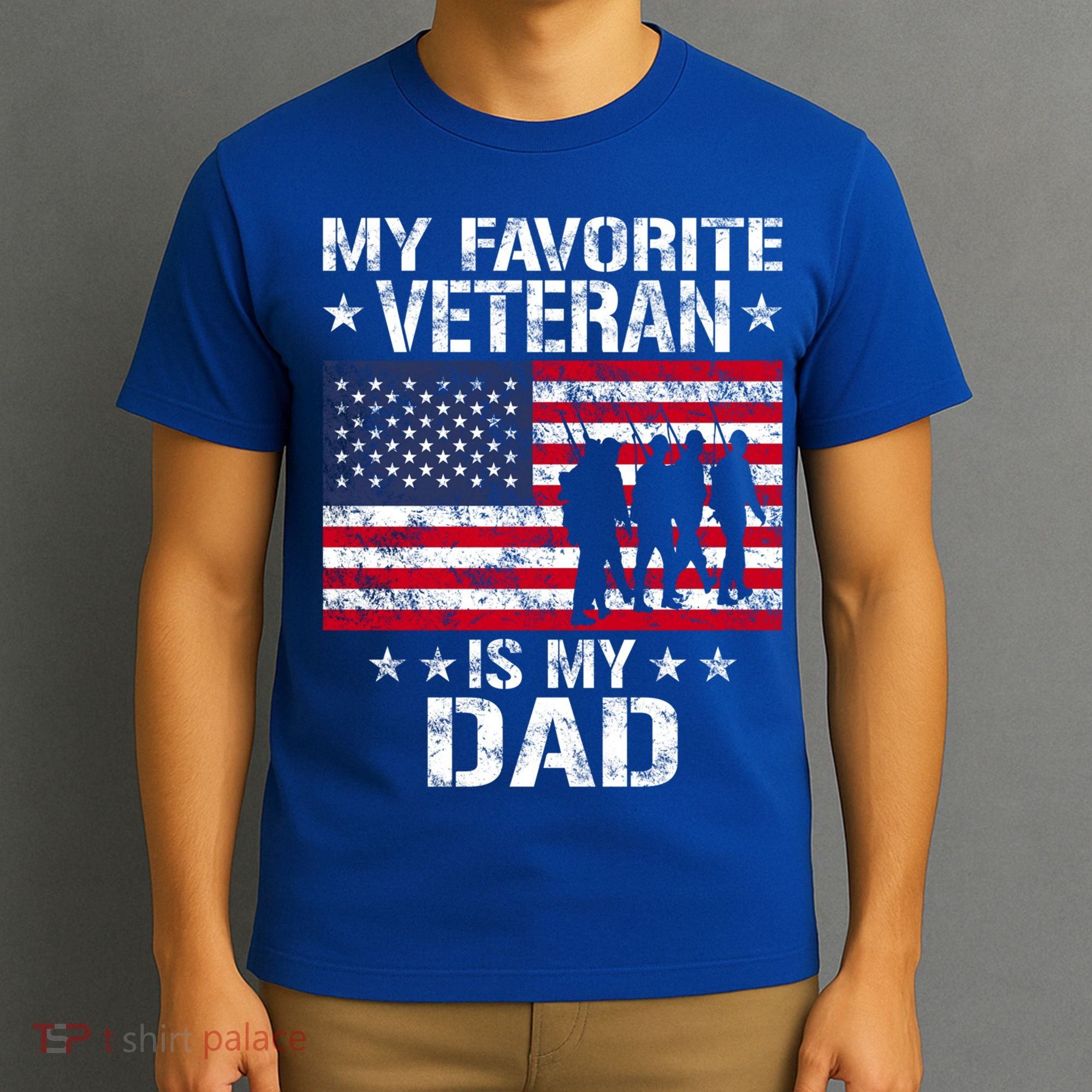 Father Veterans Day My Favorite Veteran Is My Dad Funny Gift T-Shirt
