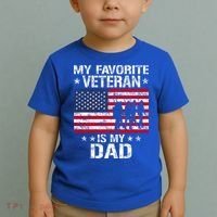 Father Veterans Day My Favorite Veteran Is My Dad Funny Gift Toddler T-Shirt thumb 2