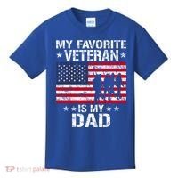 Father Veterans Day My Favorite Veteran Is My Dad Funny Gift Kids T-Shirt thumb 0