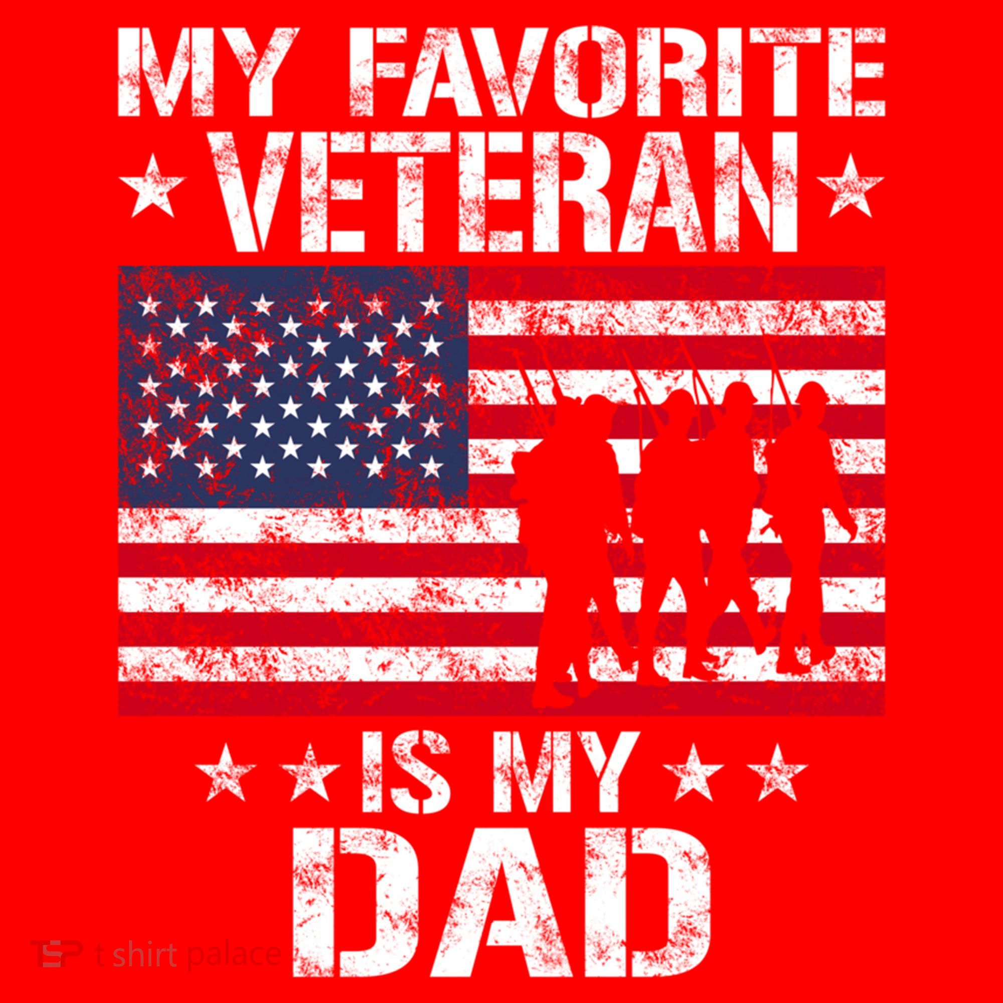 Father Veterans Day My Favorite Veteran Is My Dad Funny Gift Santa Hat