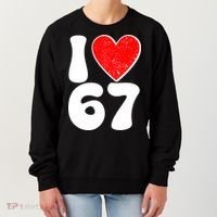 Funny Valentines Day I Heart Love 67 Women's Sweatshirt thumb 0