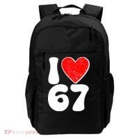Funny Valentines Day I Heart Love 67 Backpack thumb 0