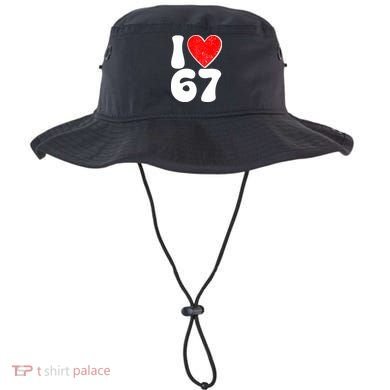 Funny Valentines Day I Heart Love 67 Bucket Hat