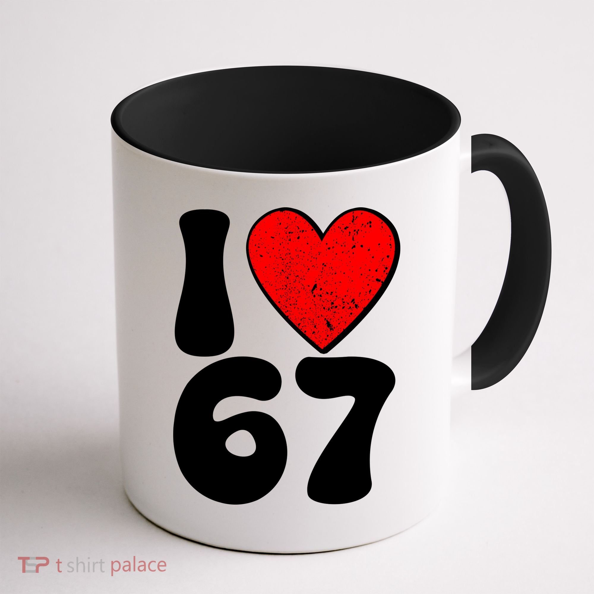 Funny Valentines Day I Heart Love 67 Coffee Mug