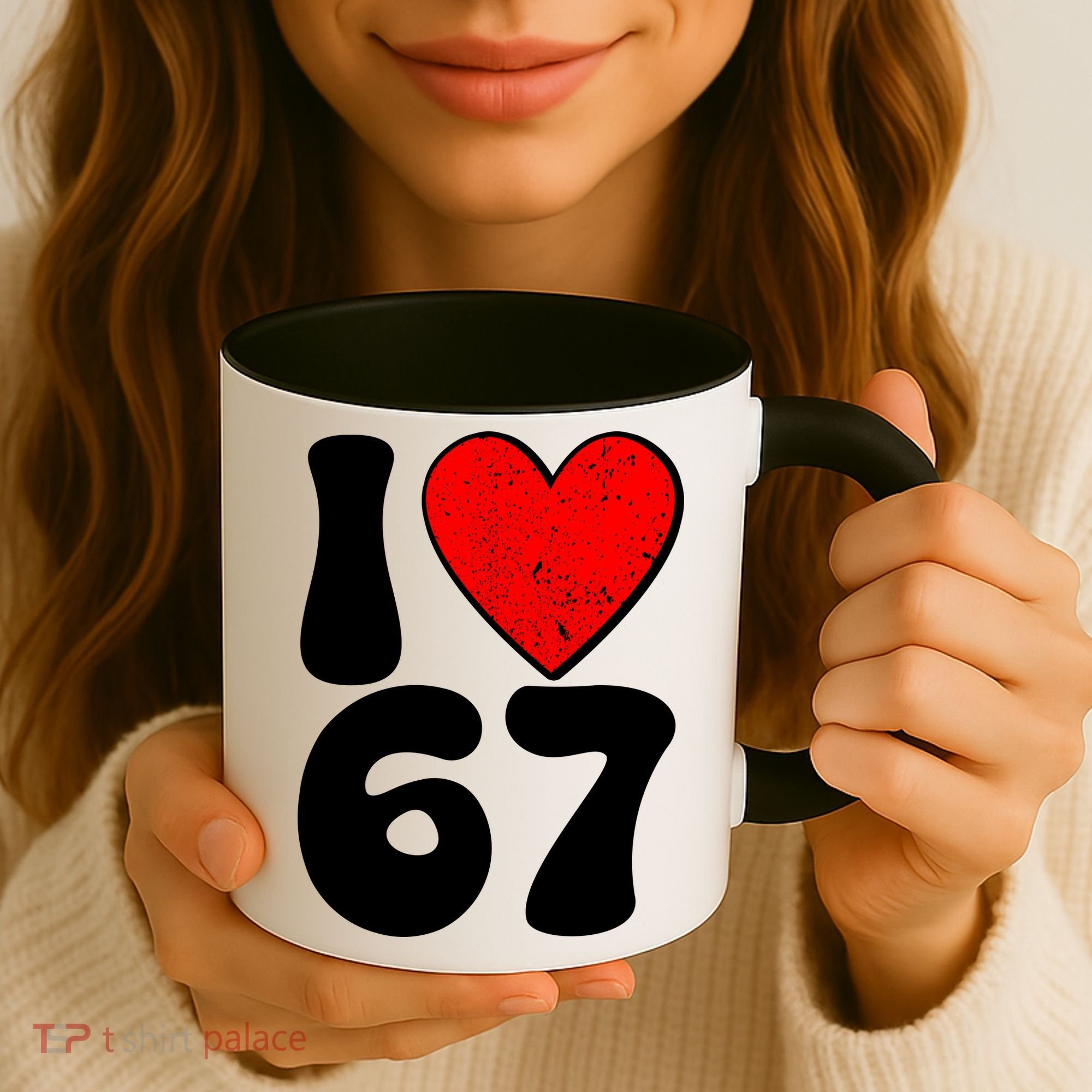 Funny Valentines Day I Heart Love 67 Coffee Mug
