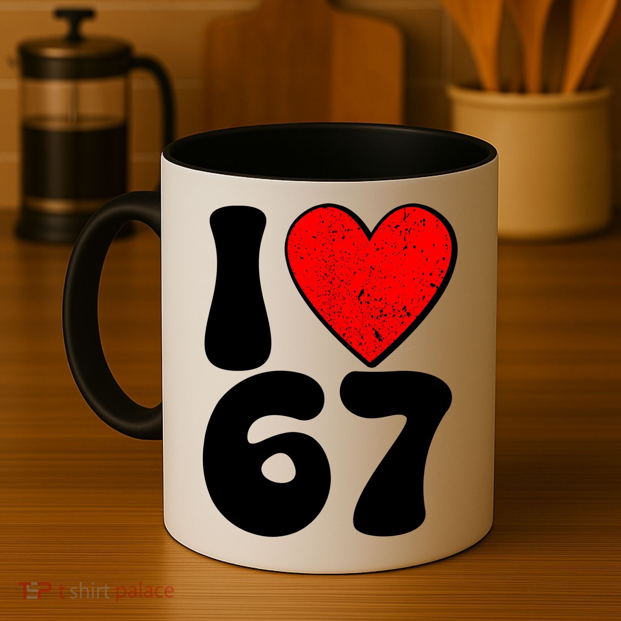 Funny Valentines Day I Heart Love 67 Coffee Mug