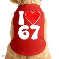 Funny Valentines Day I Heart Love 67 Doggie Tank thumb 0