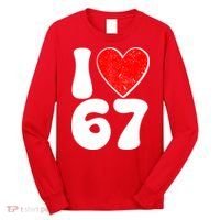 Funny Valentines Day I Heart Love 67 Long Sleeve Shirt thumb 0