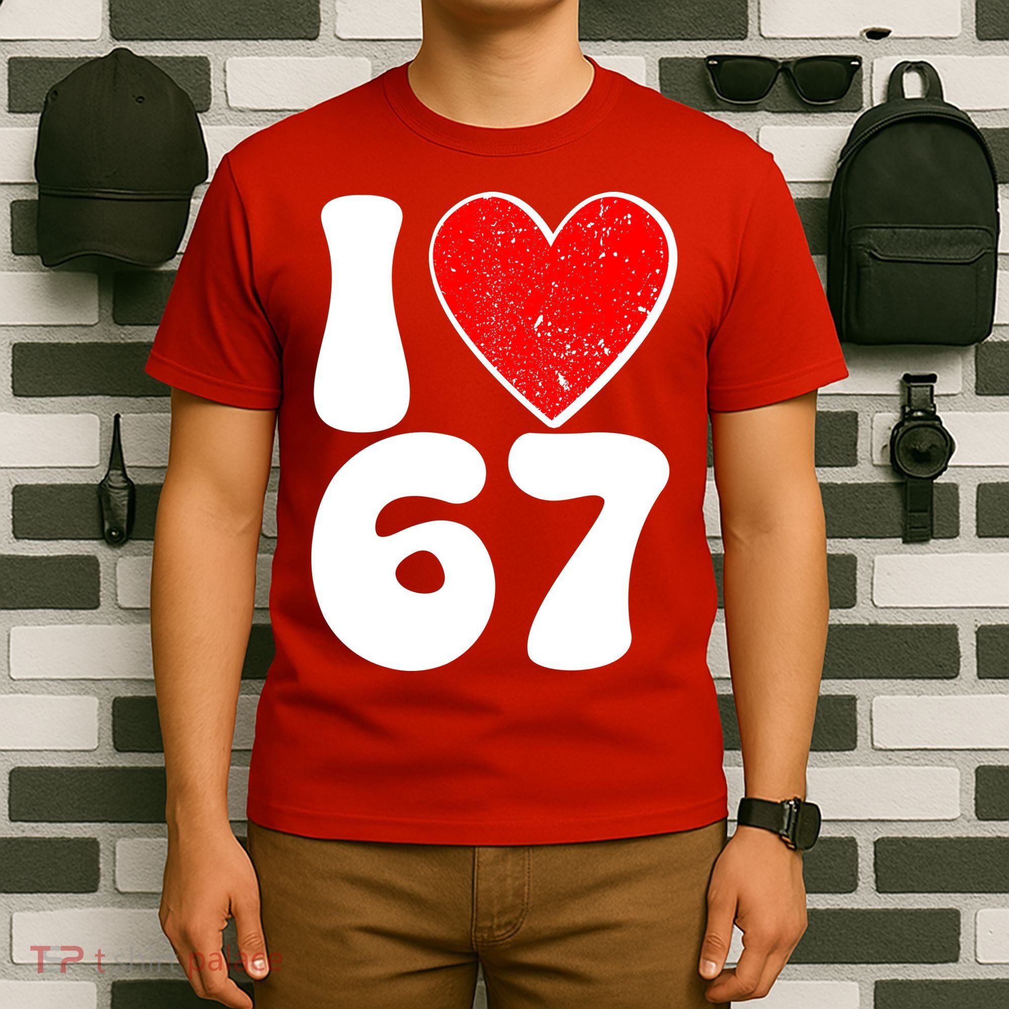 Funny Valentines Day I Heart Love 67 T-Shirt