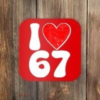Funny Valentines Day I Heart Love 67 Coaster thumb 0
