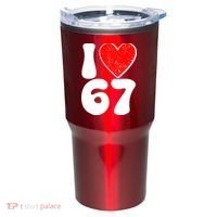 Funny Valentines Day I Heart Love 67 Tumbler thumb 0