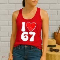 Funny Valentines Day I Heart Love 67 Women's Tank Top thumb 2