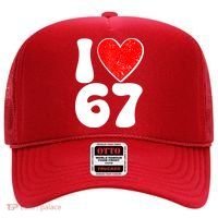 Funny Valentines Day I Heart Love 67 Hat thumb 0