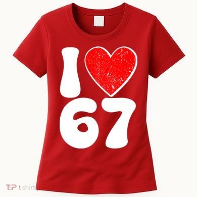 Funny Valentines Day I Heart Love 67 Women's T-Shirt