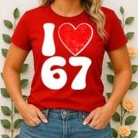 Funny Valentines Day I Heart Love 67 Women's T-Shirt thumb 2