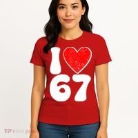 Funny Valentines Day I Heart Love 67 Women's T-Shirt thumb 4