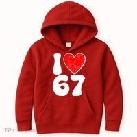 Funny Valentines Day I Heart Love 67 Kids Hoodie thumb 0