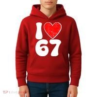 Funny Valentines Day I Heart Love 67 Kids Hoodie thumb 4