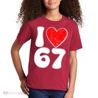 Funny Valentines Day I Heart Love 67 Kids T-Shirt thumb 2