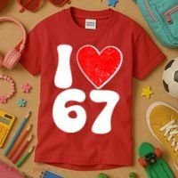 Funny Valentines Day I Heart Love 67 Kids T-Shirt thumb 3