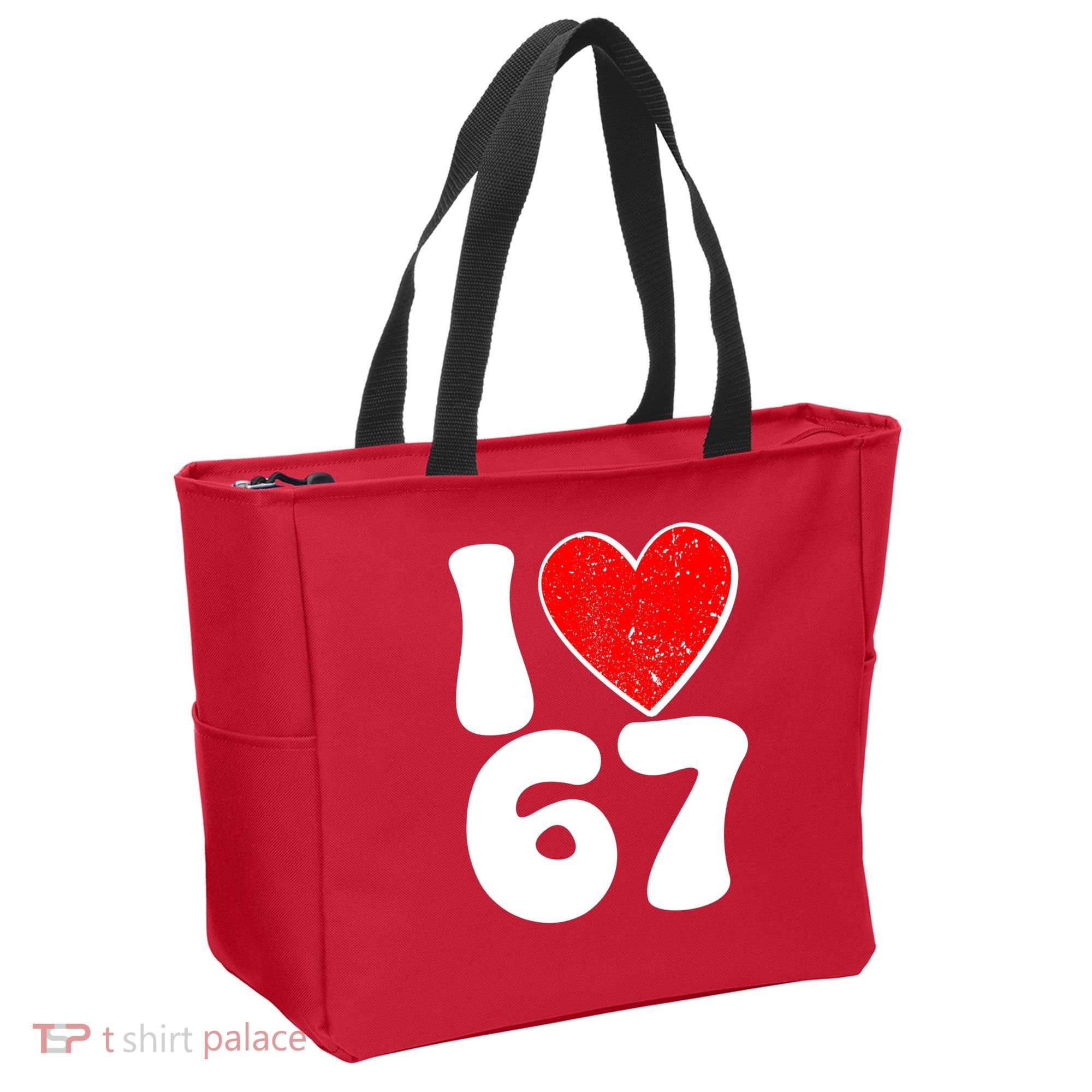 Funny Valentines Day I Heart Love 67 Tote Bag
