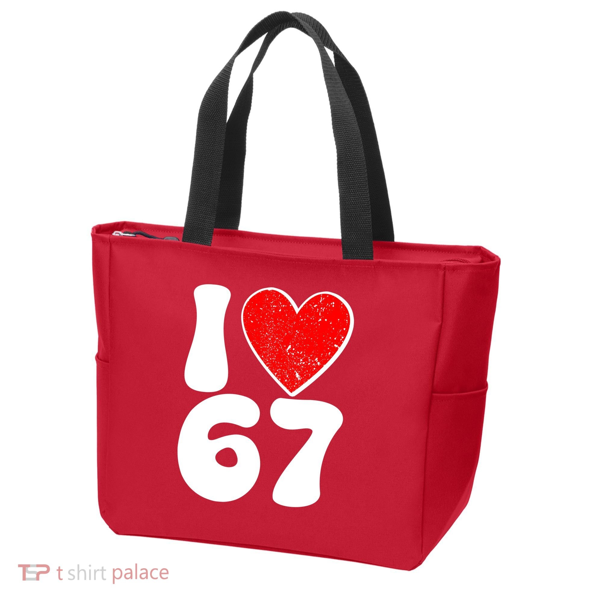 Funny Valentines Day I Heart Love 67 Tote Bag