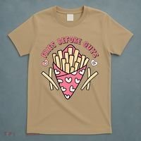 Funny Valentines Day Fries Before Guys French Fries Lover T-Shirt thumb 5