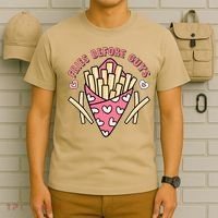 Funny Valentines Day Fries Before Guys French Fries Lover T-Shirt thumb 6