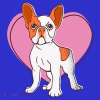 Funny Valentine's Day French Bulldog Dog Lover My Valentine Cute Gift T-Shirt thumb 7
