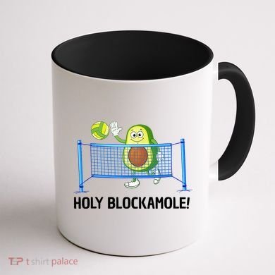 Funny Volleyball Design Volleyball Players Coffee Mug back