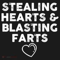 Funny ValentineS Day Stealing Hearts And Blasting Farts Women's Hoodie thumb 2
