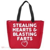 Funny ValentineS Day Stealing Hearts And Blasting Farts Tote Bag thumb 0
