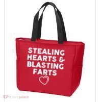 Funny ValentineS Day Stealing Hearts And Blasting Farts Tote Bag thumb 3