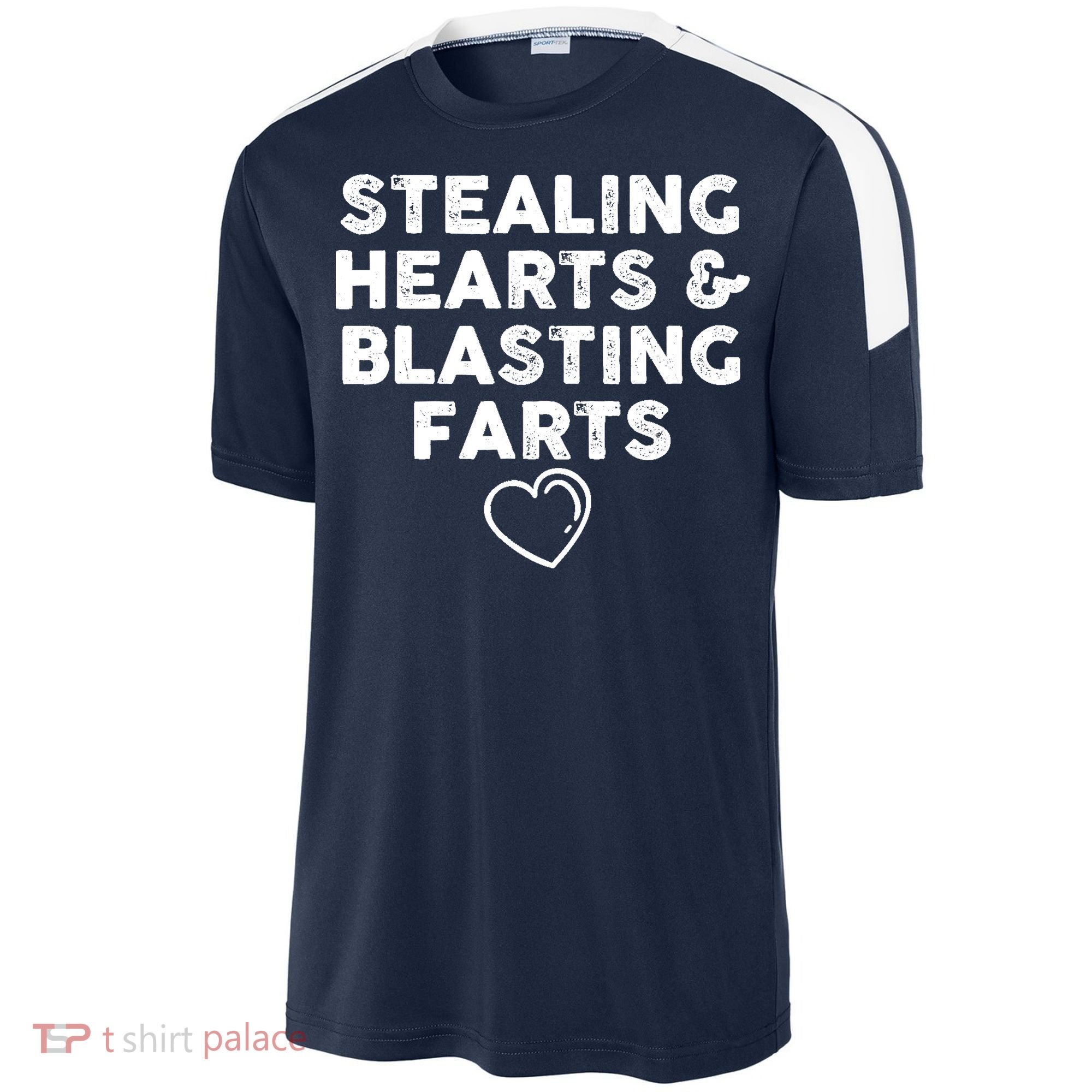 Funny ValentineS Day Stealing Hearts And Blasting Farts Sport-Tek Competitor United Soccer Jersey