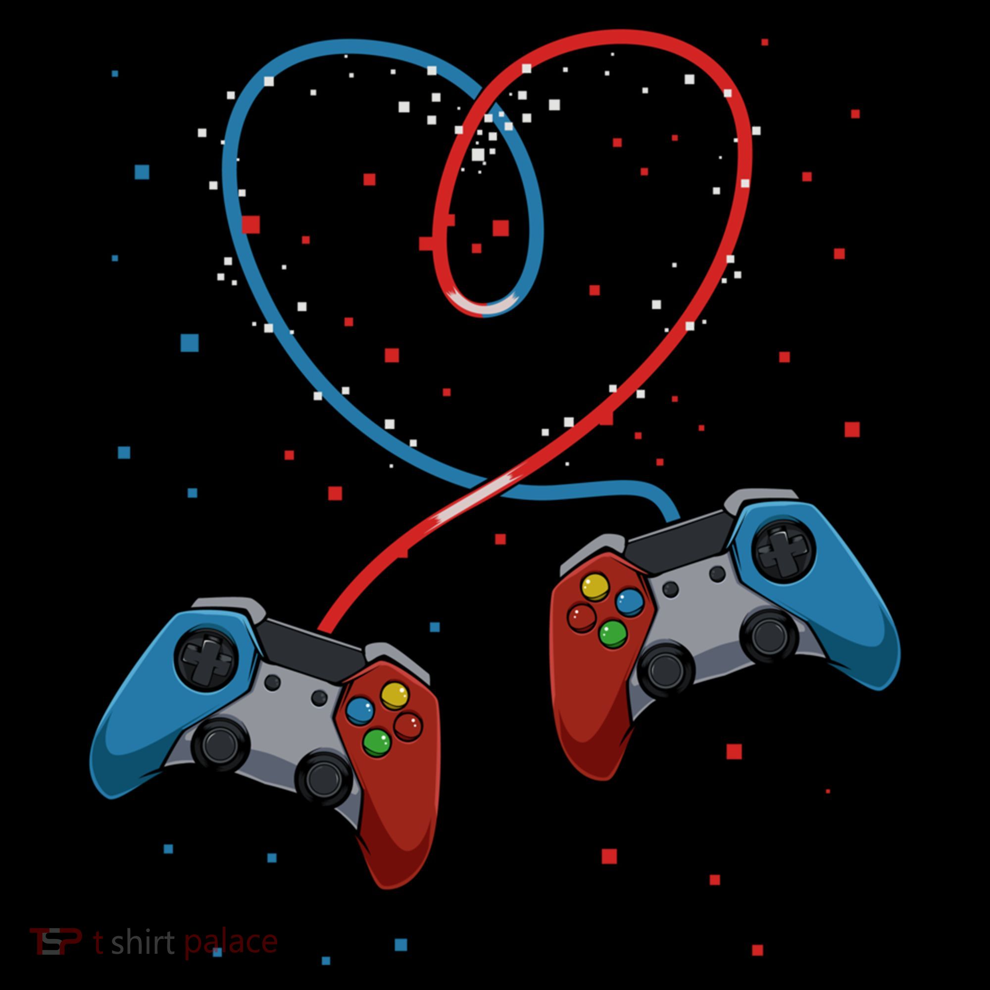 Funny Valentine's Day Gamer Couple Gift Controllers Heart Gift Coffee Mug