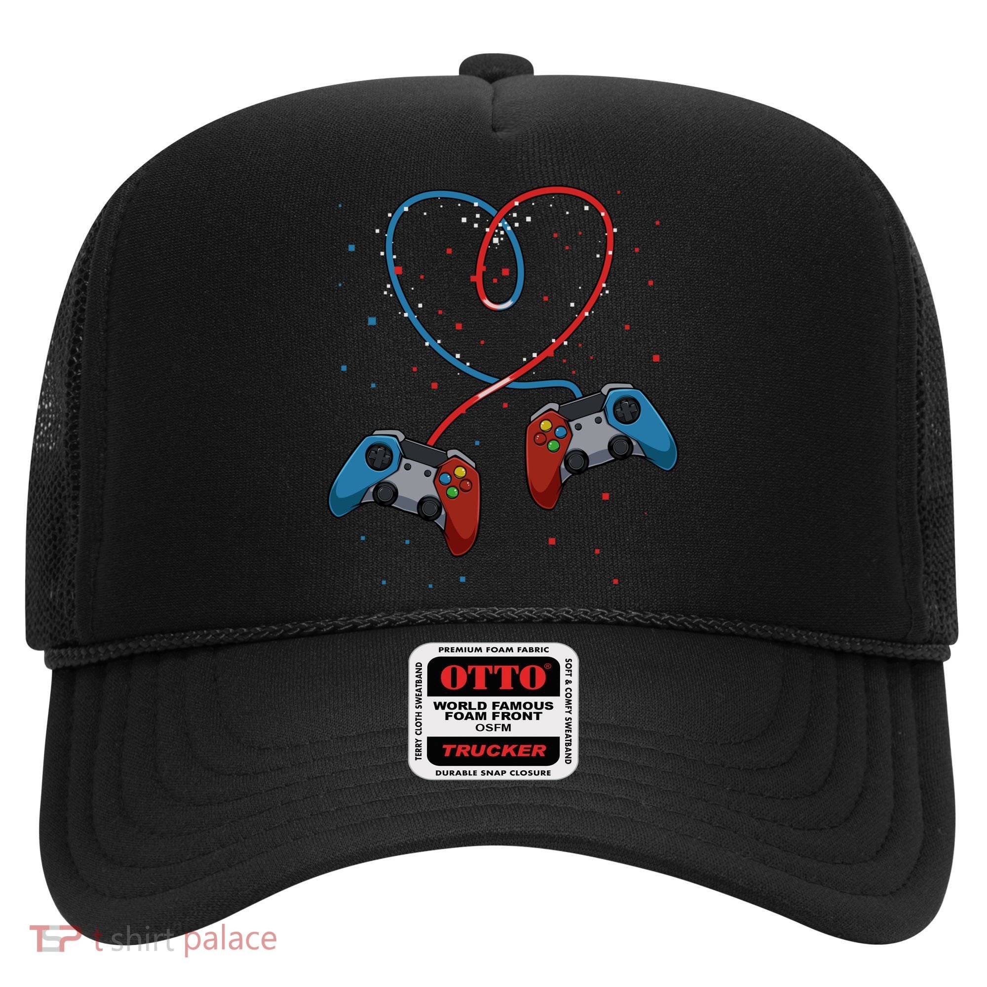 Funny Valentine's Day Gamer Couple Gift Controllers Heart Gift Hat